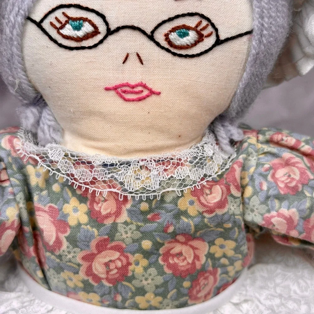 Vintage Topsy Turvy Reversible Doll Red Riding Hood Grandmother Wolf Handmade